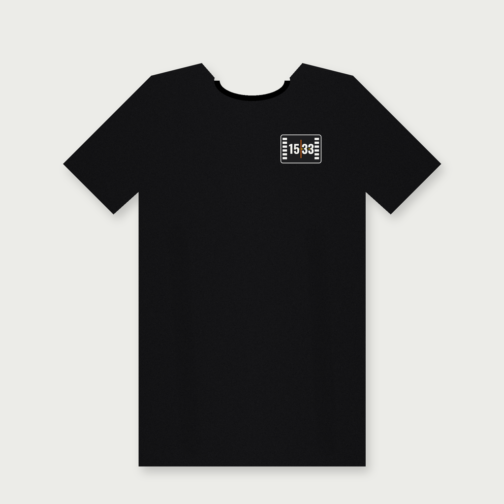 Cleared for Runway 33 Shirt, front with left chest mini