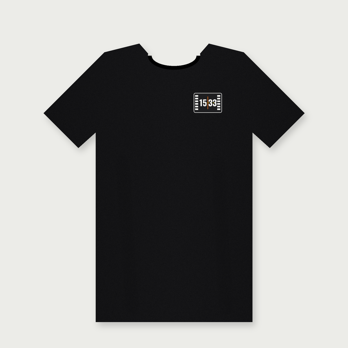 Cleared for Runway 33 Shirt, front with left chest mini