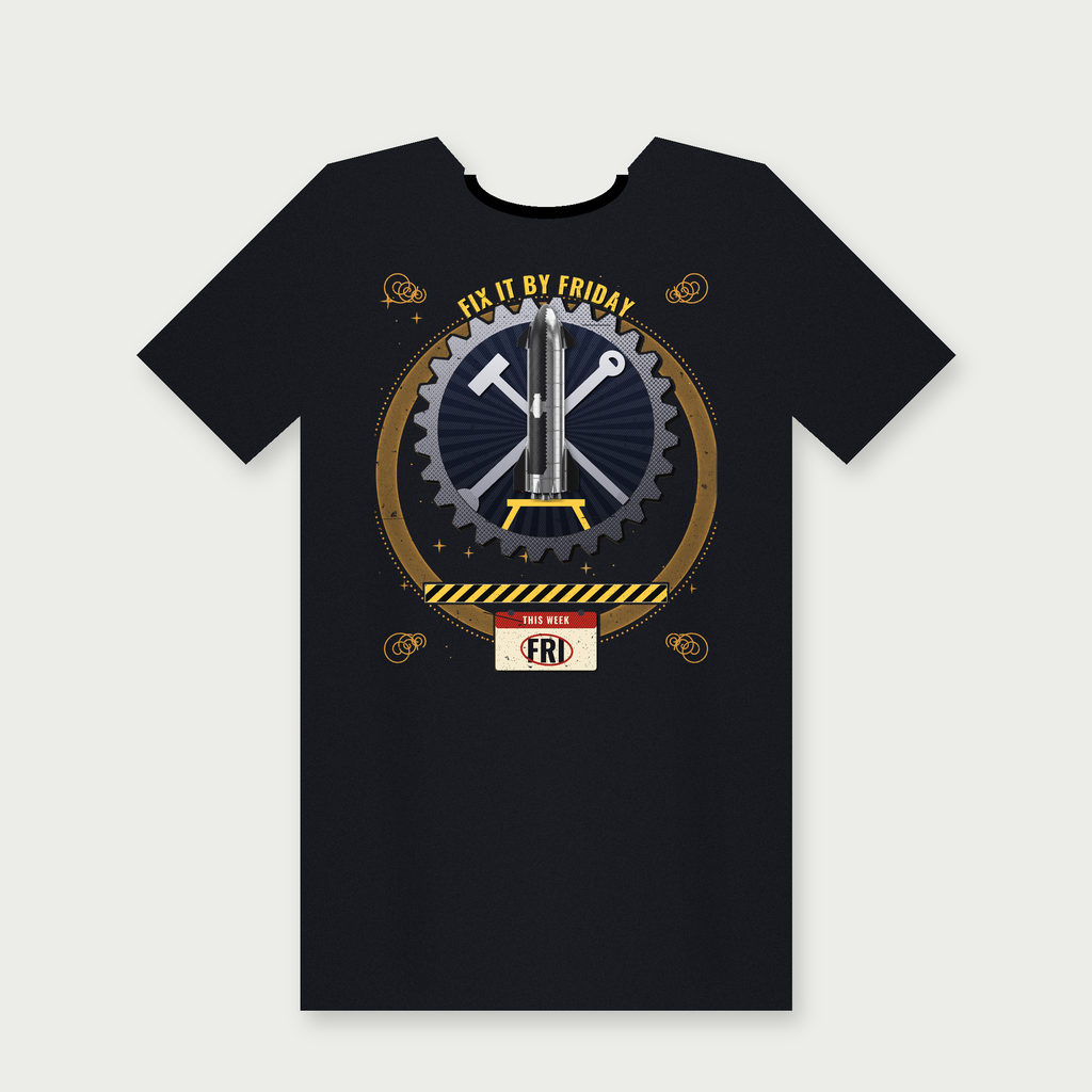 Fix It By Friday Tee mockup