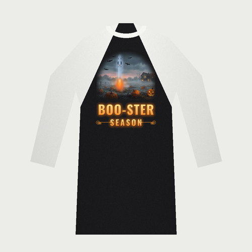 Boo-ster Season Raglan Tee, front