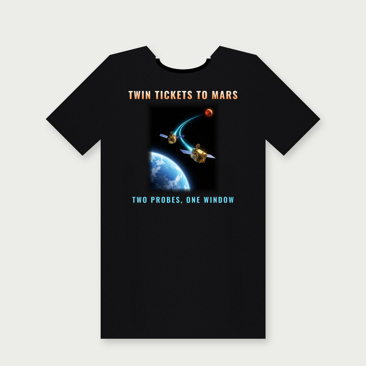 Twin Tickets to Mars Shirt, back