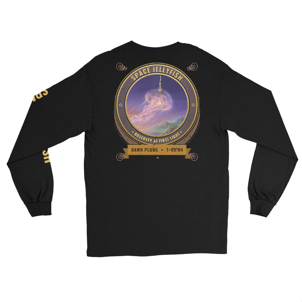Space Jellyfish (Black) - Long Sleeve - Back