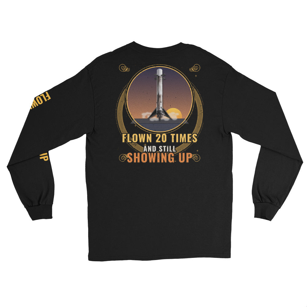 Same Booster, Different Day (Black) - Long Sleeve - Back