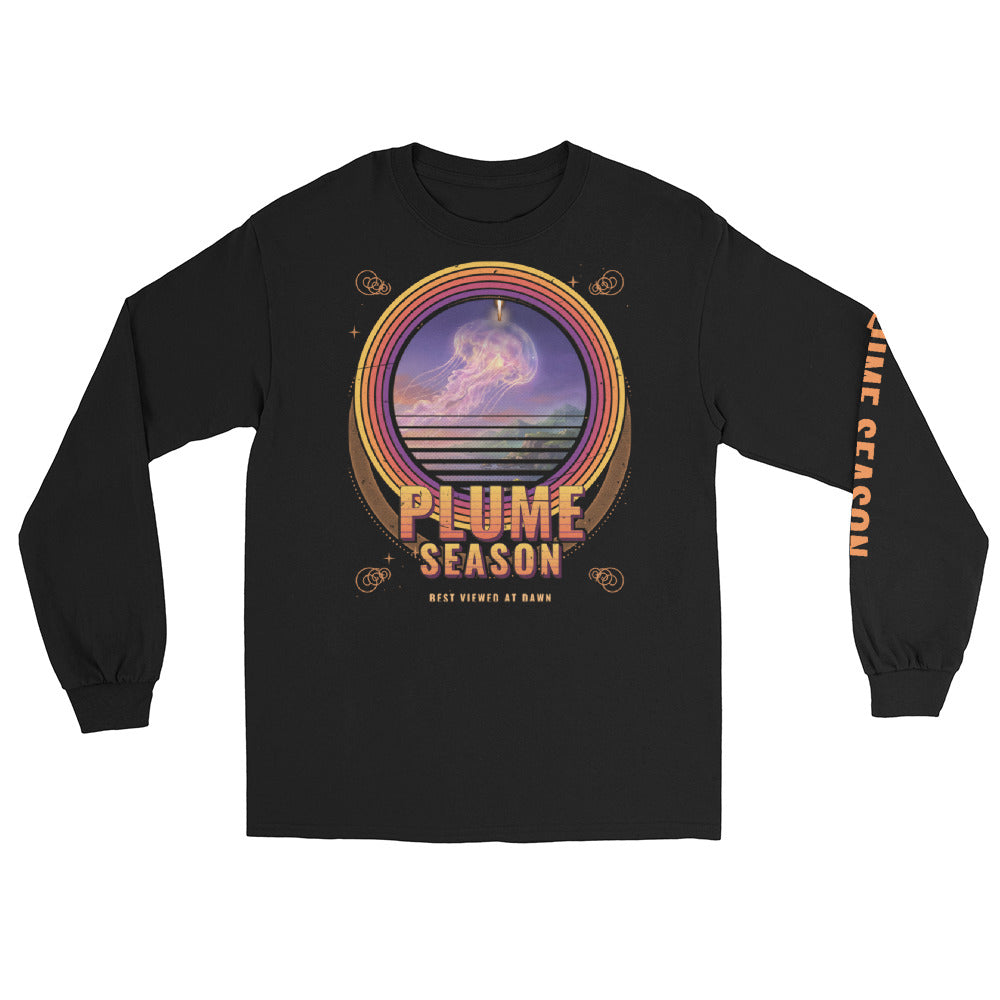Plume Season (Black) - Long Sleeve - Front