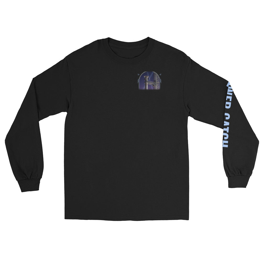 Tower Catch - Long Sleeve - Black - Front [Long Sleeve - Back + Left Chest / Black]