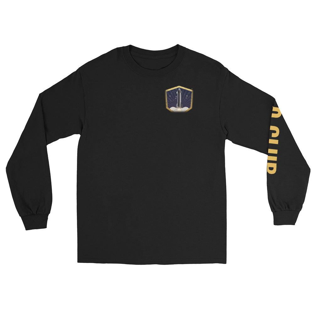 T-0 Club - Long Sleeve - Black - Front [Long Sleeve - Back + Left Chest / Black]