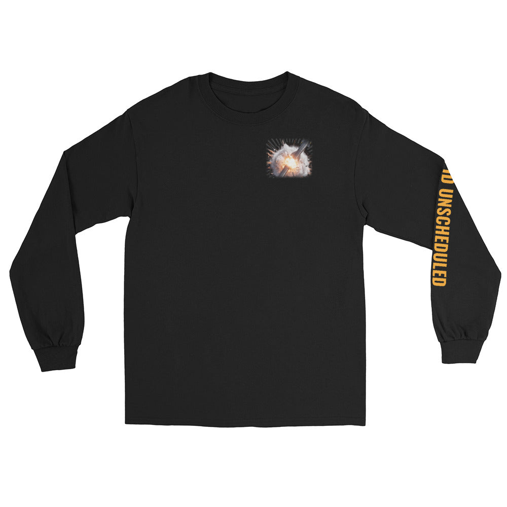 Rapid Unscheduled Disassembly - Long Sleeve - Black - Front [Long Sleeve - Back + Left Chest / Black]