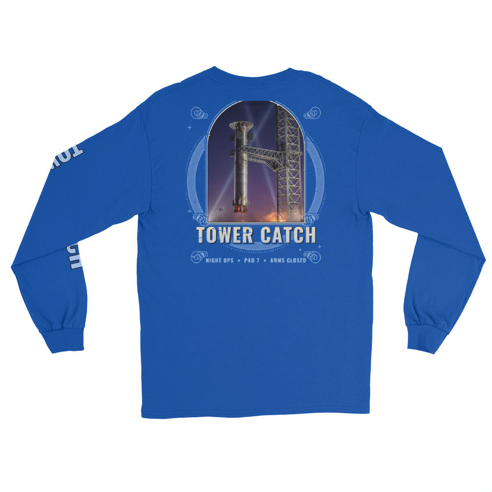Tower Catch - Long Sleeve - Blue - Back