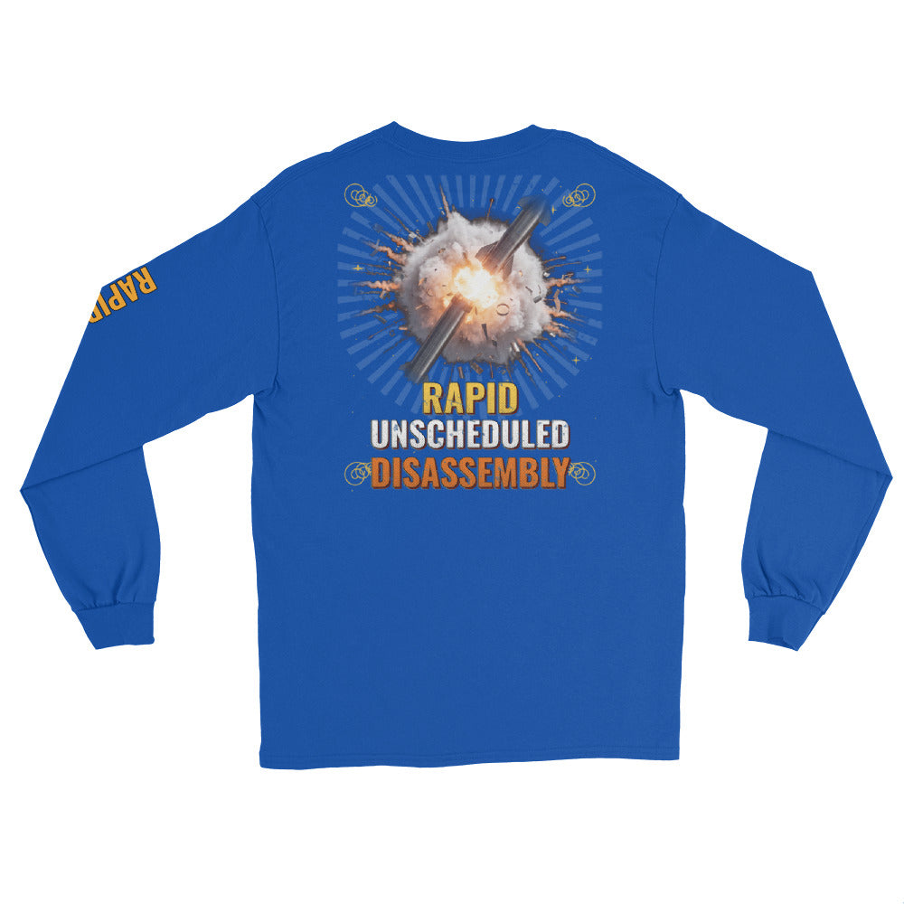 Rapid Unscheduled Disassembly - Long Sleeve - Blue - Back