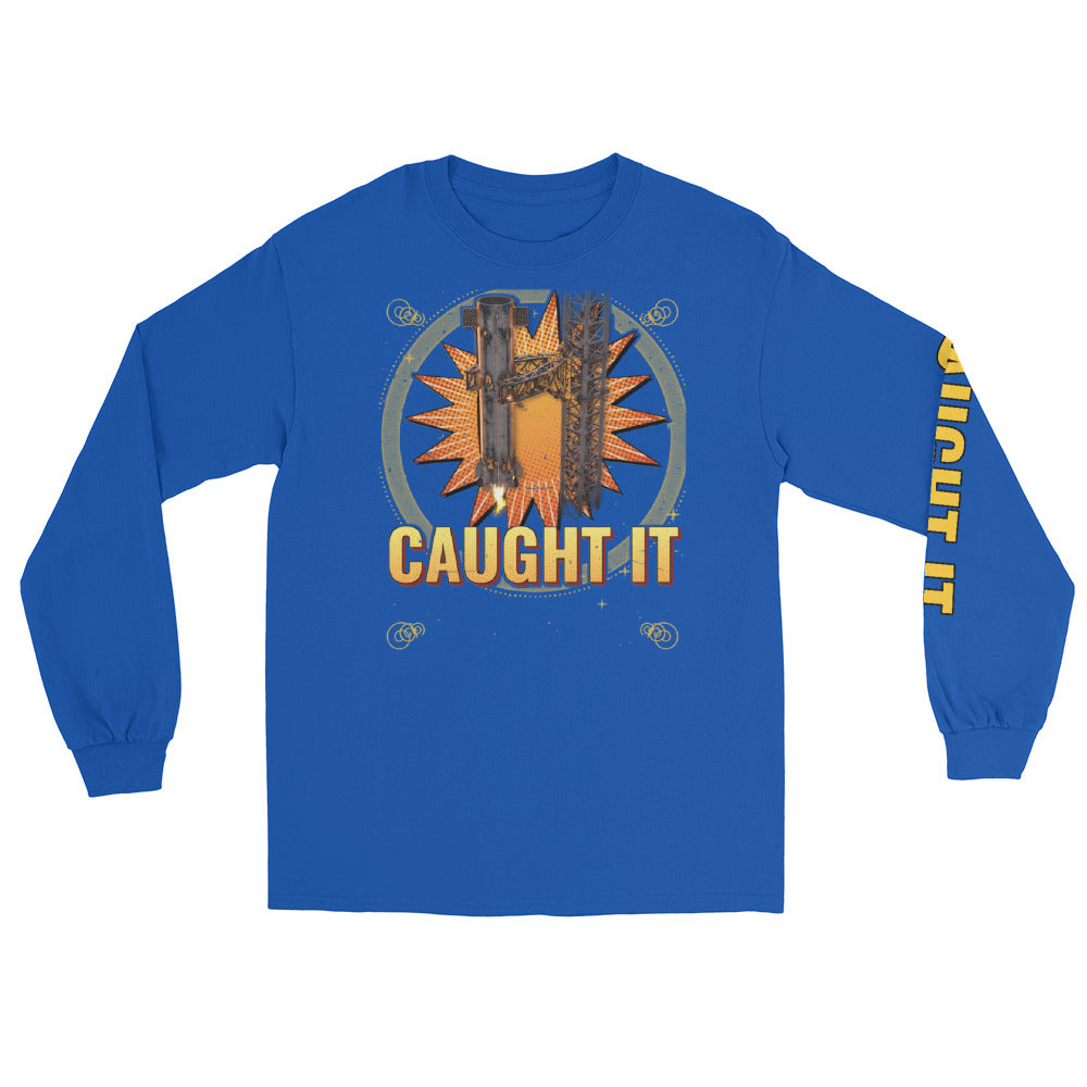Caught It - Long Sleeve - Blue - Front
