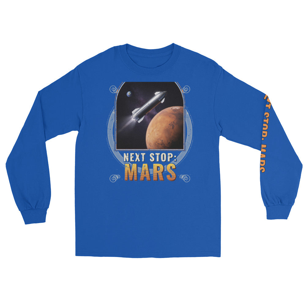 Next Stop Mars - Long Sleeve - Blue - Front