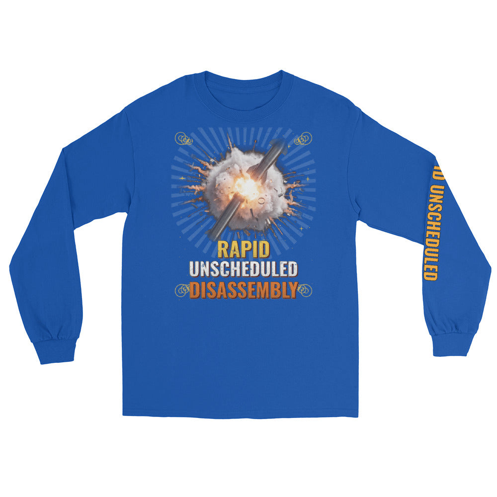 Rapid Unscheduled Disassembly - Long Sleeve - Blue - Front