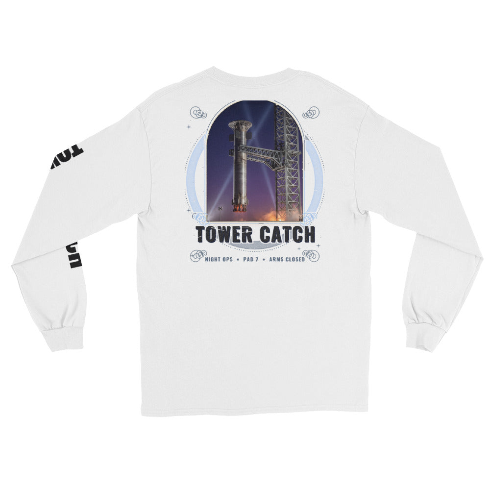 Tower Catch - Long Sleeve - White - Back
