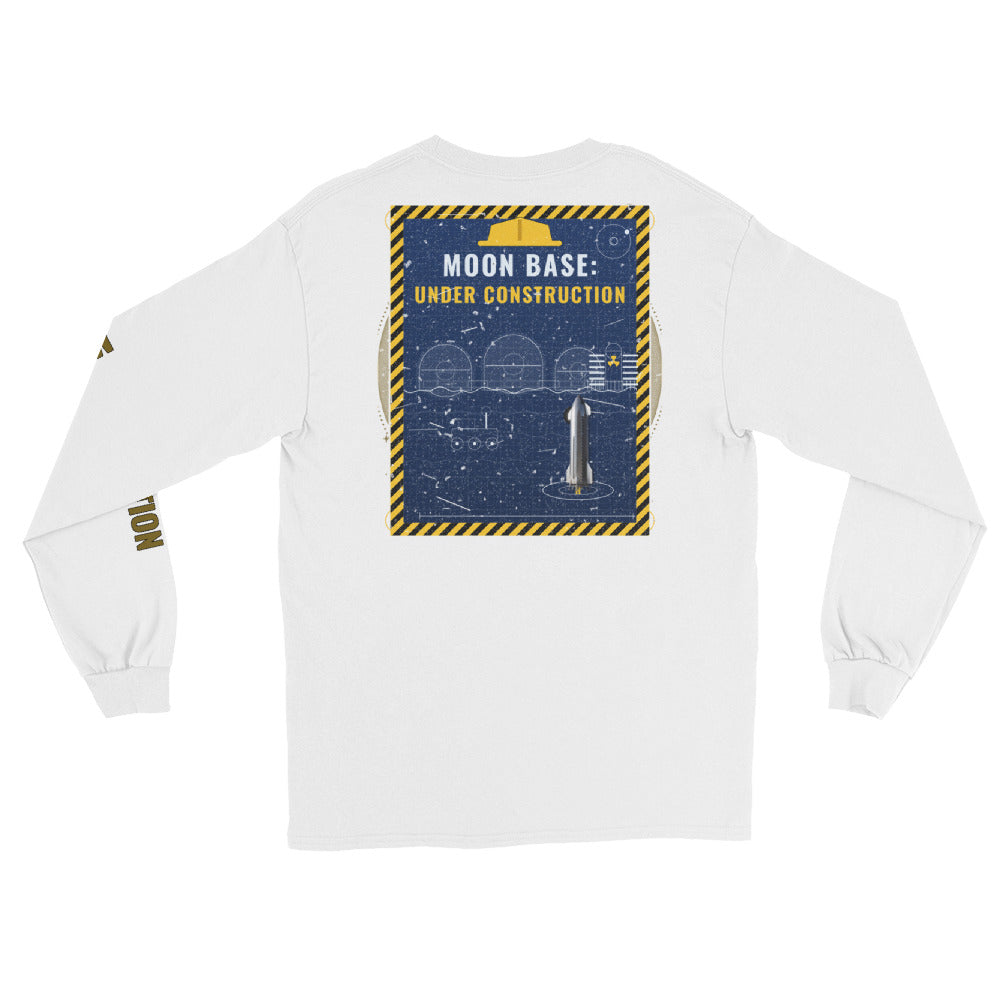Moon Base - Long Sleeve - White - Back
