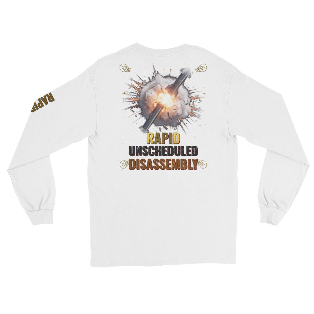 Rapid Unscheduled Disassembly - Long Sleeve - White - Back