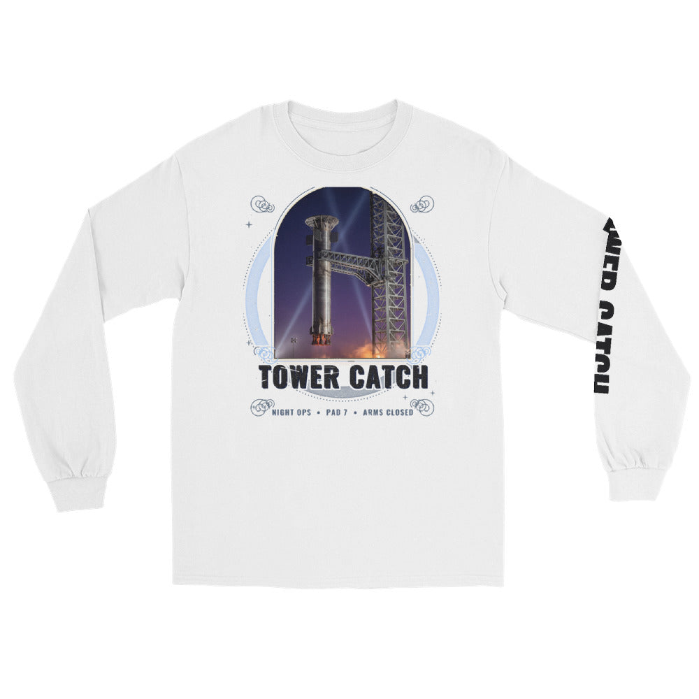 Tower Catch - Long Sleeve - White - Front