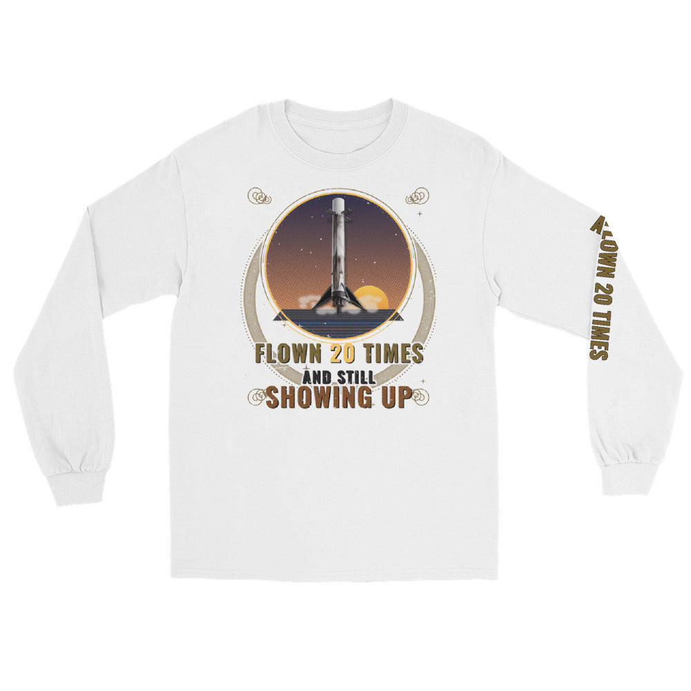 Same Booster, Different Day (Black) - Long Sleeve - White - Front