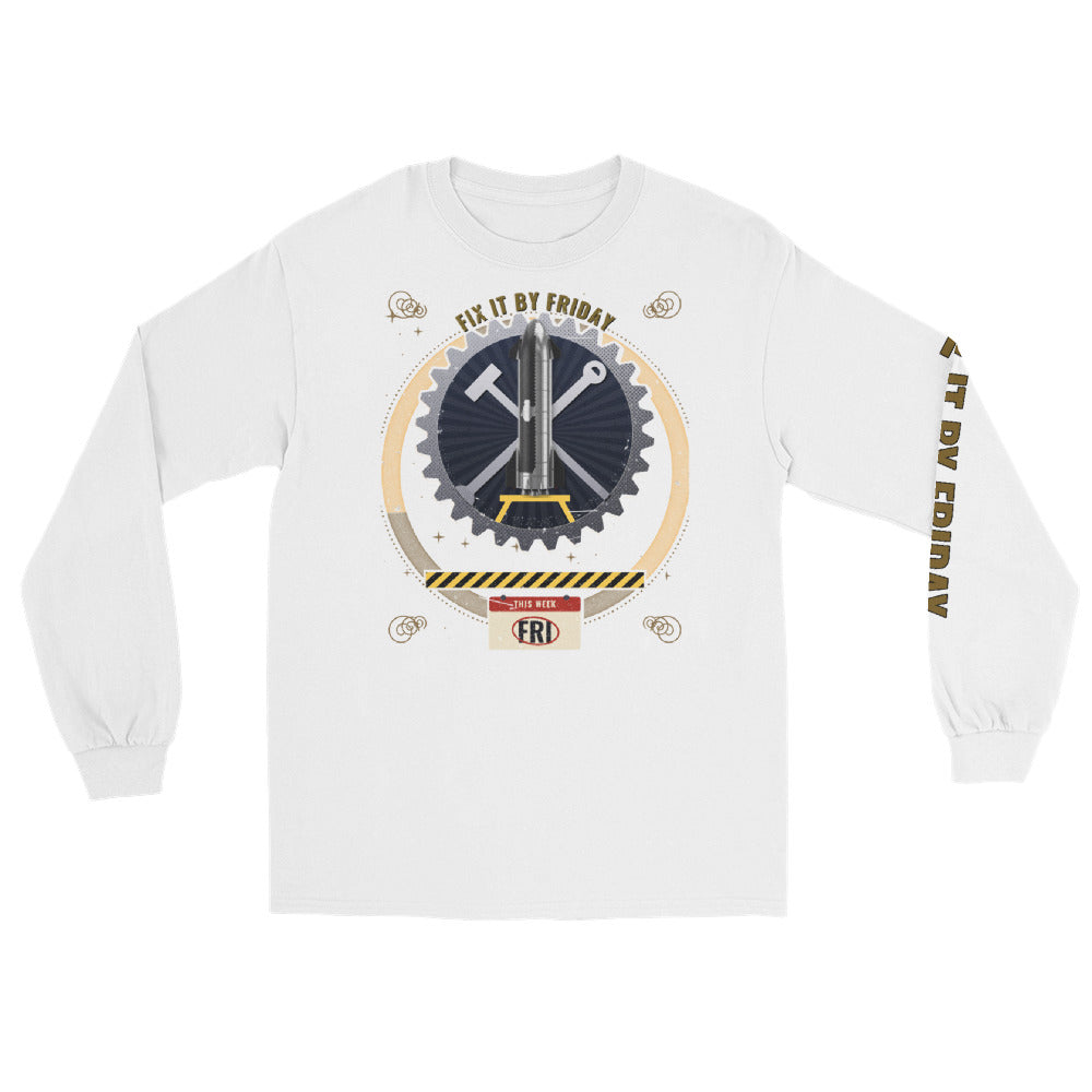 Fix It By Friday - Long Sleeve - White - Front