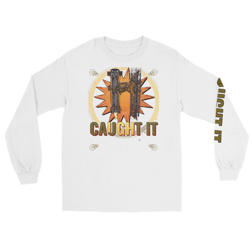Caught It - Long Sleeve - White - Front