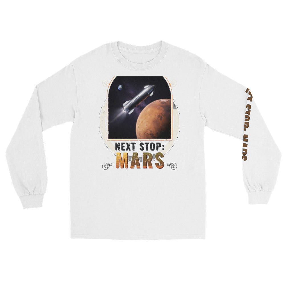 Next Stop Mars - Long Sleeve - White - Front