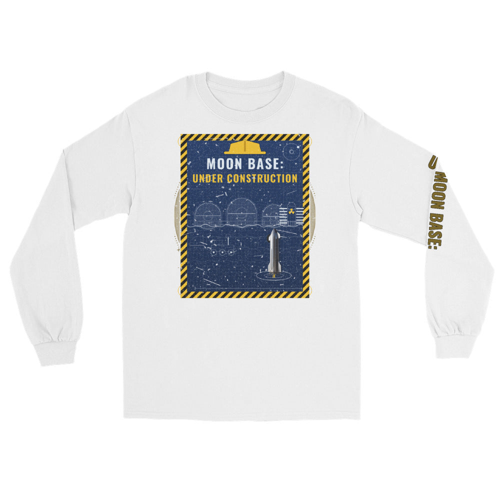 Moon Base - Long Sleeve - White - Front
