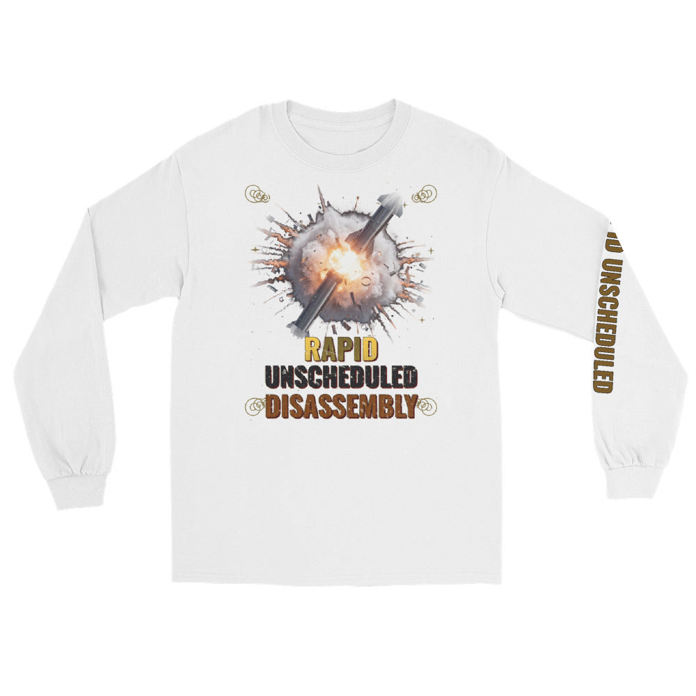 Rapid Unscheduled Disassembly - Long Sleeve - White - Front
