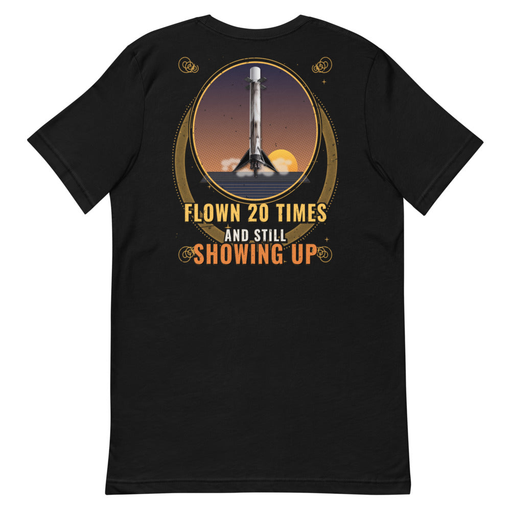 Same Booster, Different Day (Black) - Classic Tee - Back