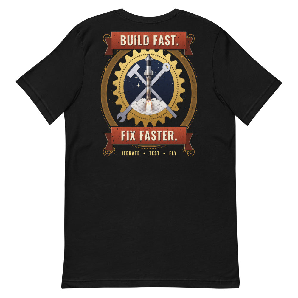 Build Fast. Fix Faster. - Classic Tee - Back