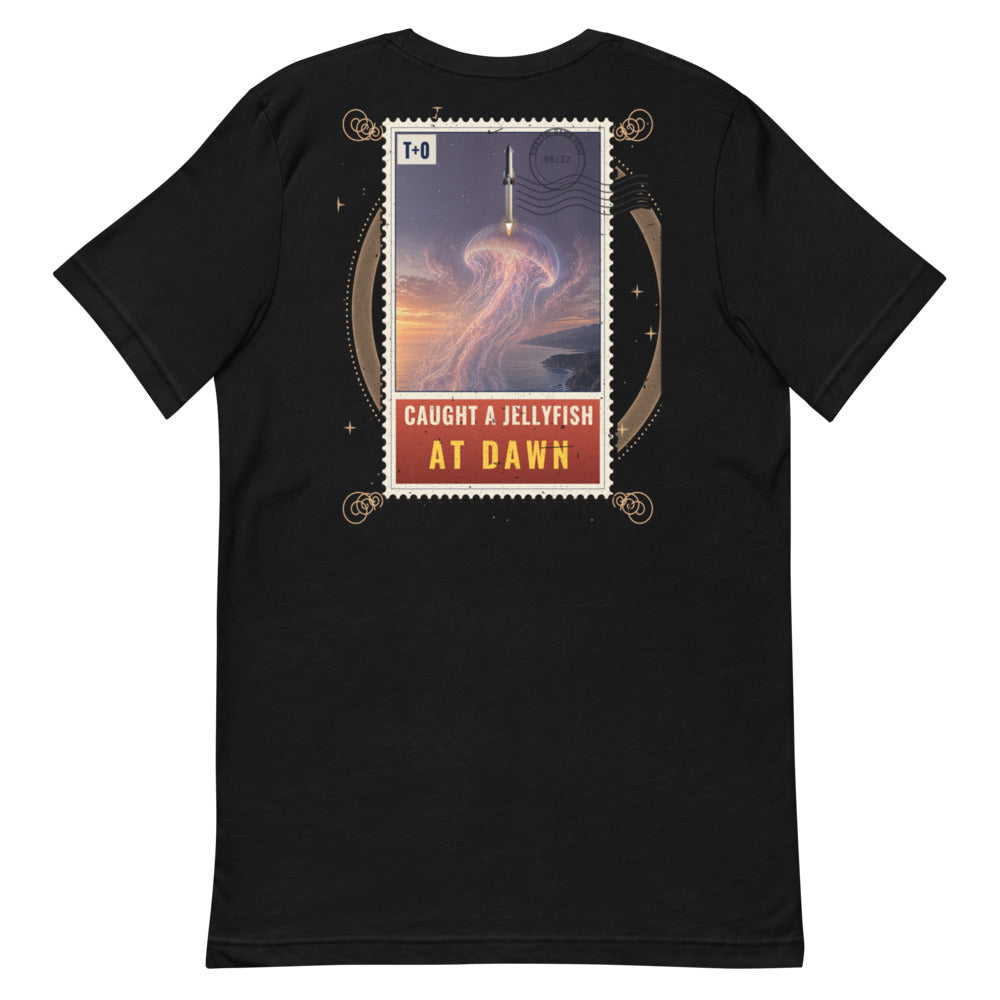 Caught a Jellyfish at Dawn - Classic Tee - Back