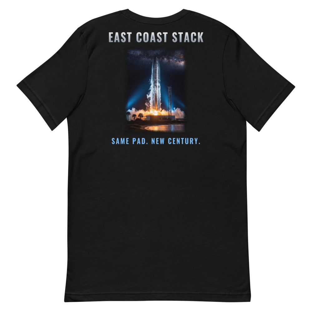 East Coast Stack - Classic Tee - Black - Back
