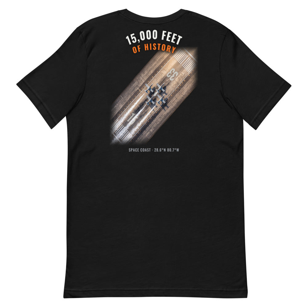 15,000 Feet of History - Classic Tee - Black - Back