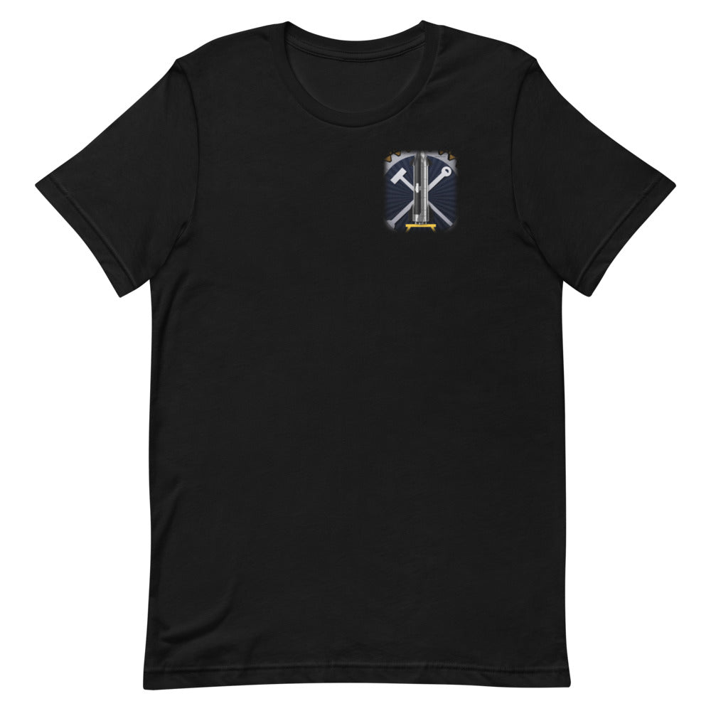 Fix It By Friday - Classic Tee - Black - Front [Classic Tee - Back + Left Chest / Black]