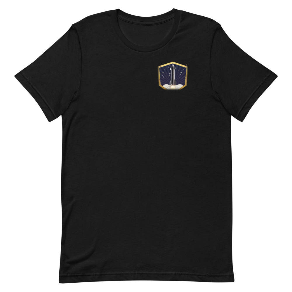 T-0 Club - Classic Tee - Black - Front [Classic Tee - Back + Left Chest / Black]