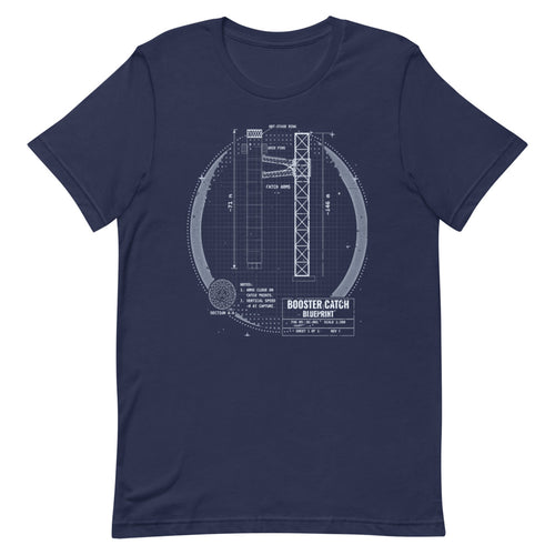 Booster Catch Blueprint - Classic Tee - Front
