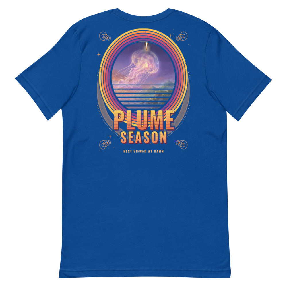 Plume Season (Black) - Classic Tee - Blue - Back
