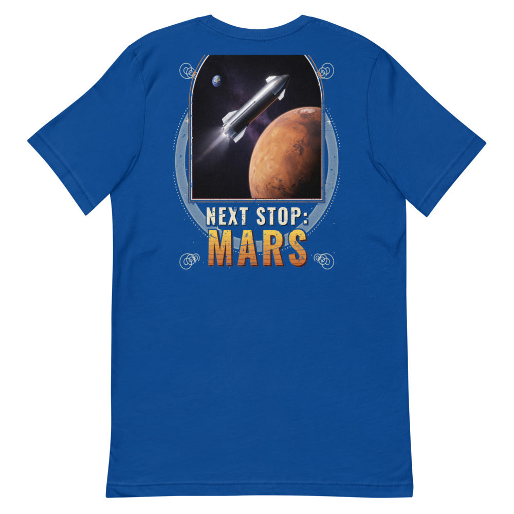 Next Stop Mars - Classic Tee - Blue - Back