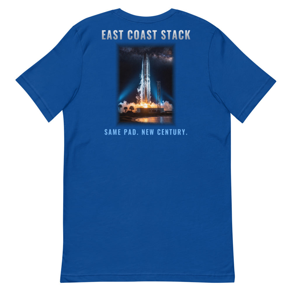 East Coast Stack - Classic Tee - Blue - Back