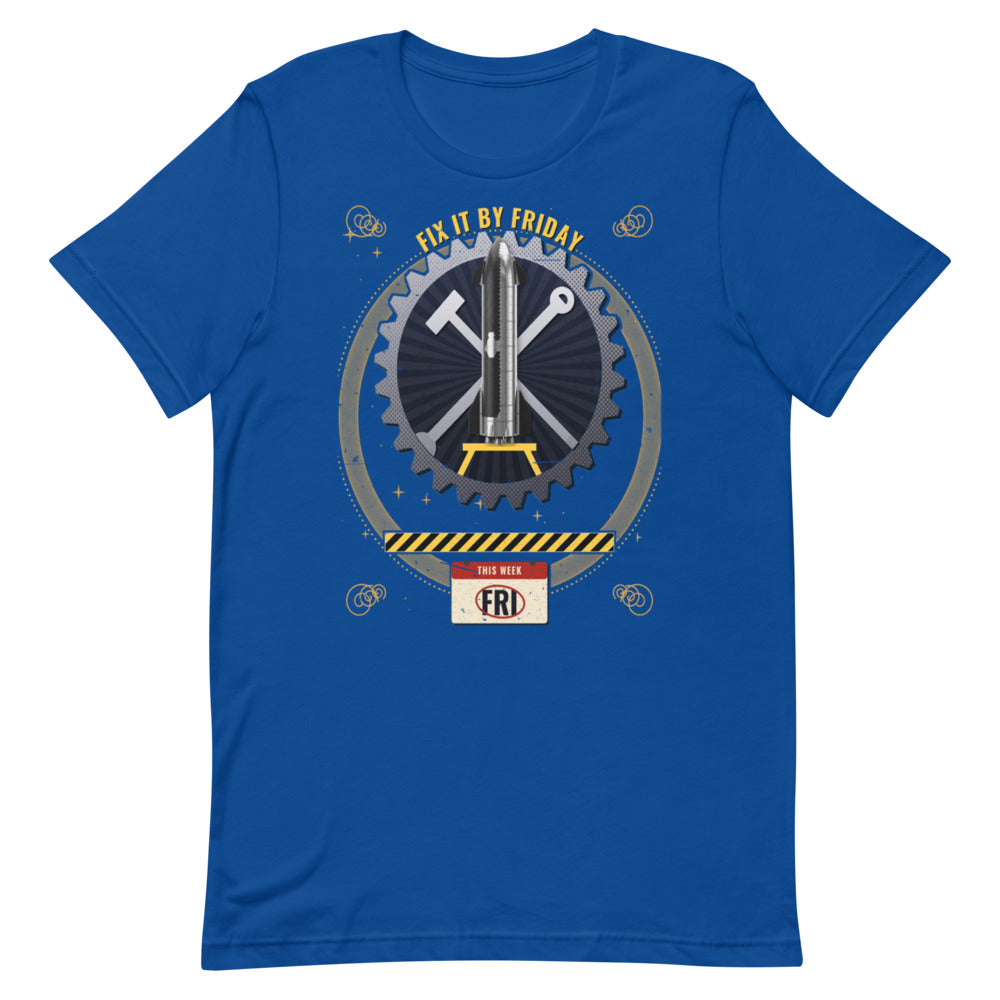 Fix It By Friday - Classic Tee - Blue - Front