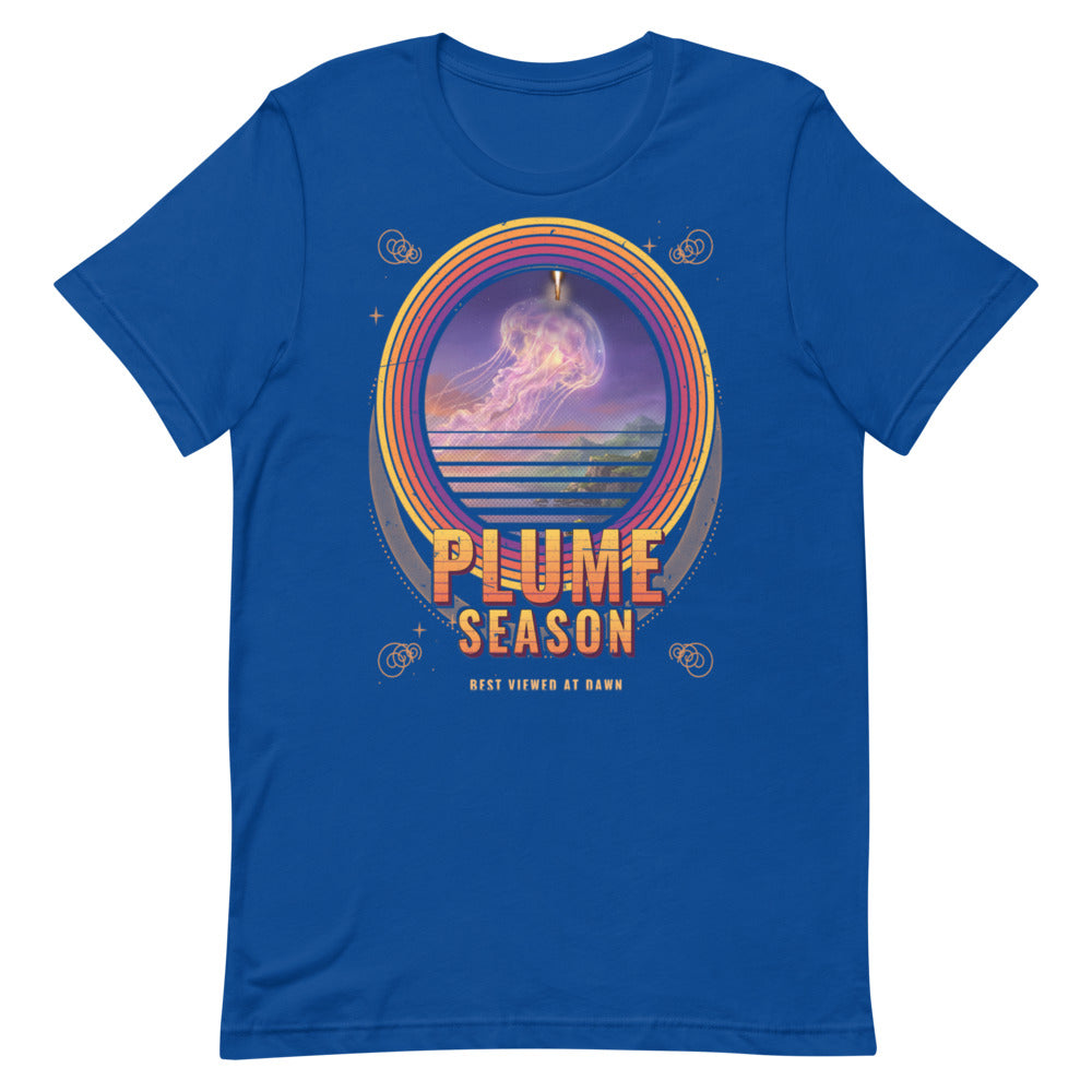 Plume Season (Black) - Classic Tee - Blue - Front