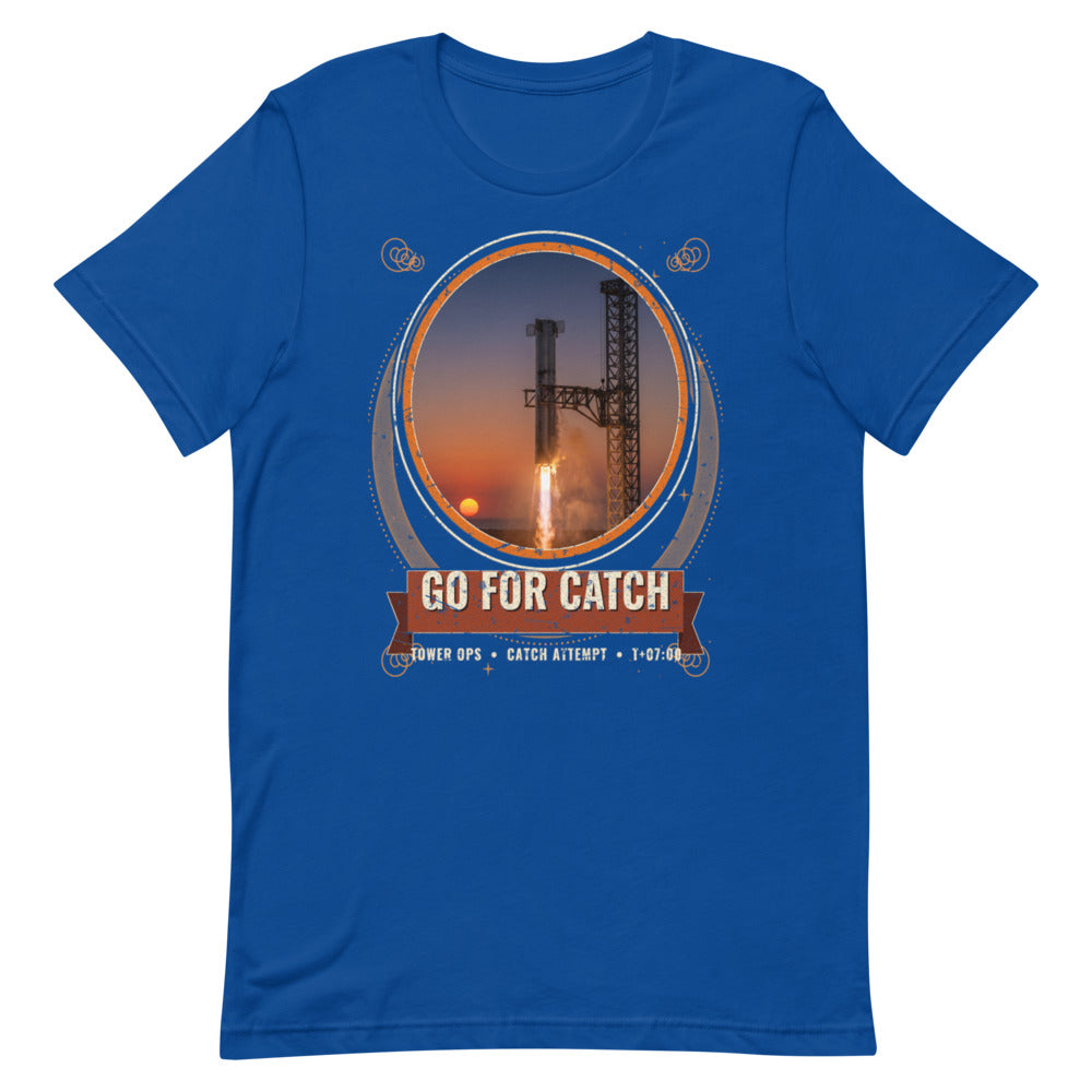 Go for Catch - Classic Tee - Blue - Front