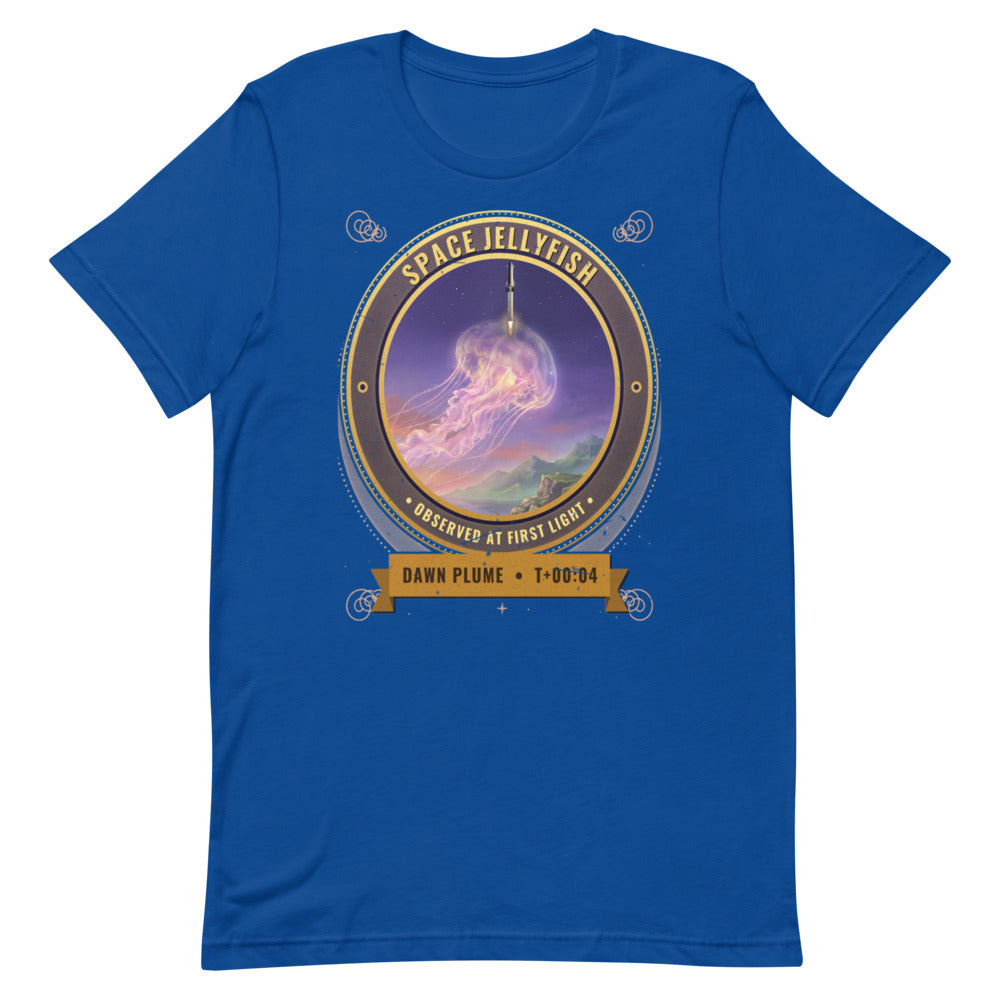 Space Jellyfish (Black) - Classic Tee - Blue - Front