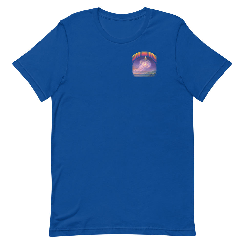 Plume Season (Black) - Classic Tee - Blue - Front [Classic Tee - Back + Left Chest / Blue]