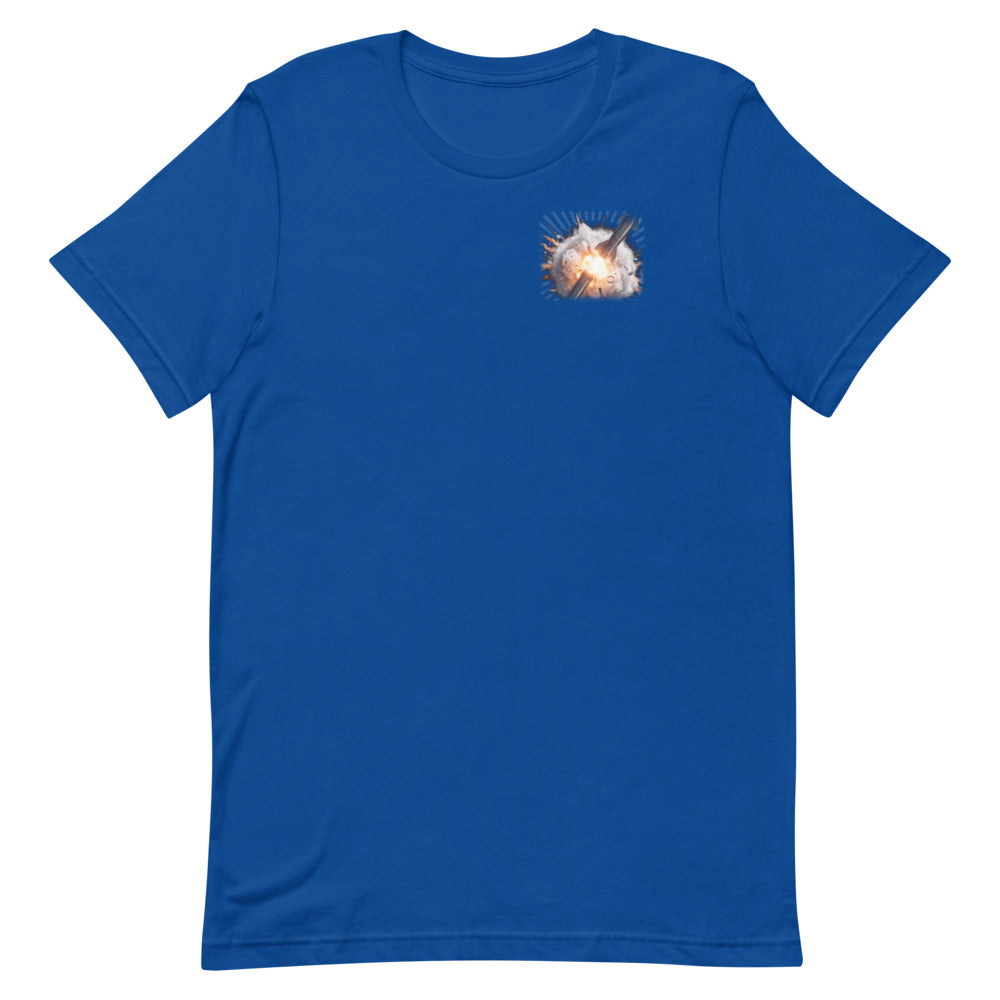 Rapid Unscheduled Disassembly - Classic Tee - Blue - Front [Classic Tee - Back + Left Chest / Blue]