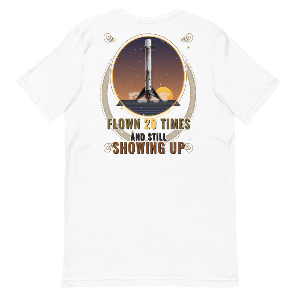 Same Booster, Different Day (Black) - Classic Tee - White - Back