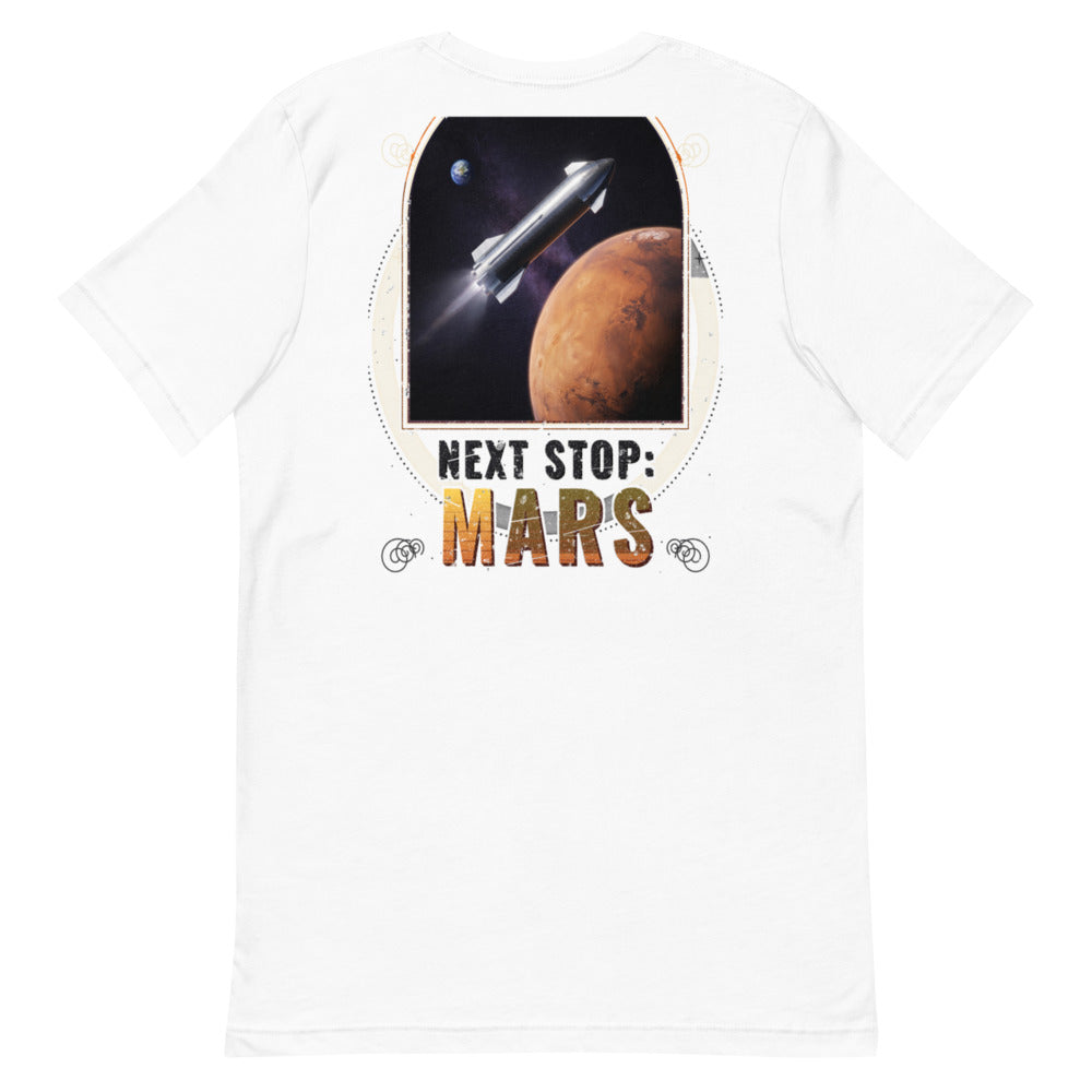 Next Stop Mars - Classic Tee - White - Back