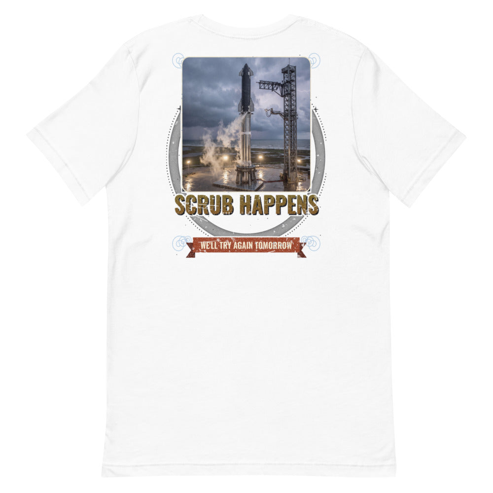 Scrub Happens - Classic Tee - White - Back