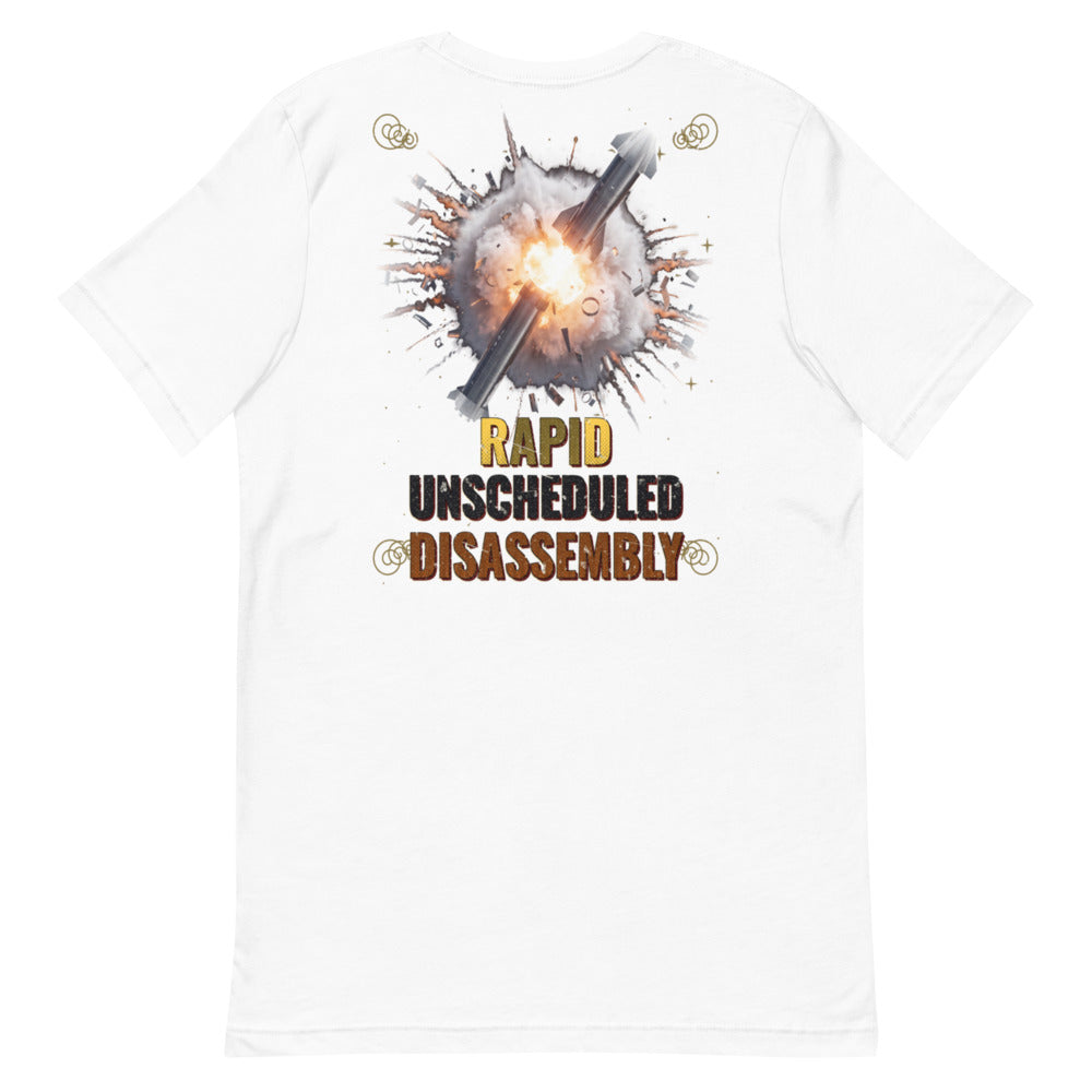 Rapid Unscheduled Disassembly - Classic Tee - White - Back