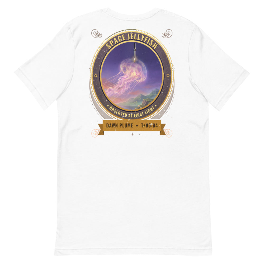 Space Jellyfish (Black) - Classic Tee - White - Back