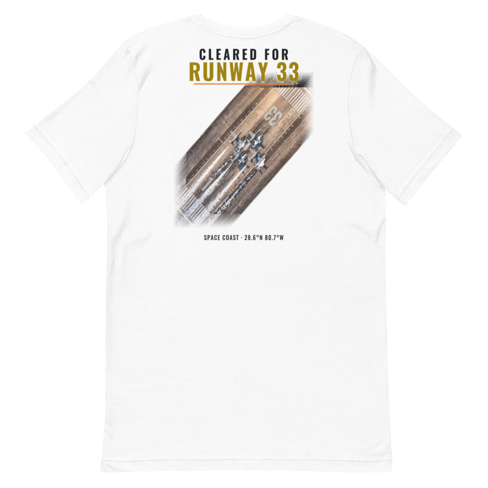 Cleared for Runway 33 - Classic Tee - White - Back
