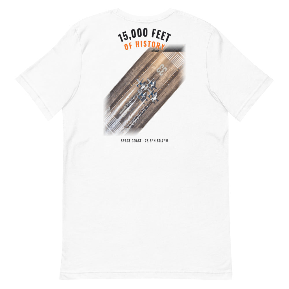 15,000 Feet of History - Classic Tee - White - Back